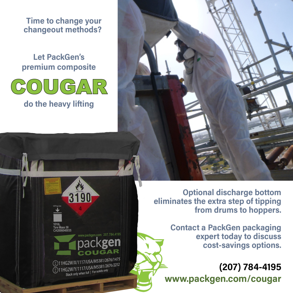 Cougar 40 Bag Catalyst Container Designed and Engineered by Packgen